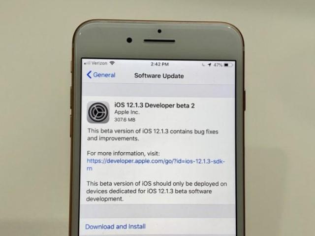  iOS 12.1.3测试版发布：速度提升明显！