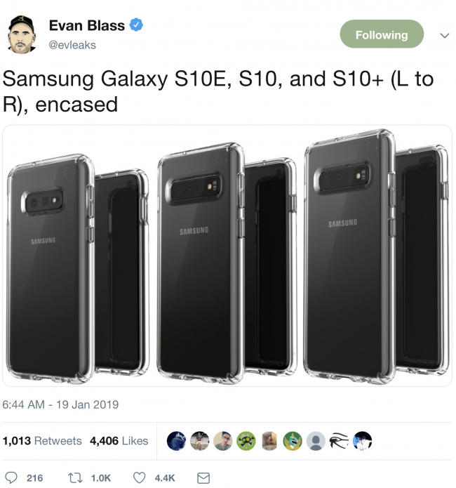 三星将发布三款Galaxy S10 穿孔自拍相机是亮点