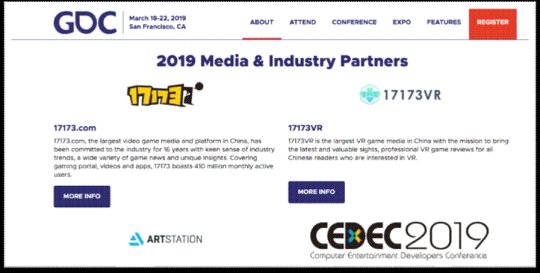 17173将作为官方媒体合作伙伴出席2019年GDC-游戏开发者大会