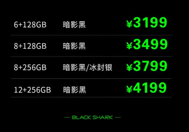 操控之王黑鲨2发布：骁龙855，12+256GB版4199元