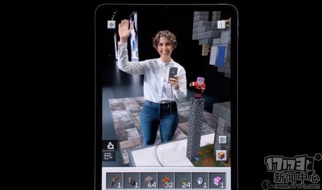 苹果WWDC2019官方演示AR手游《我的世界：地球》游玩体验