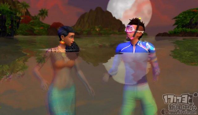 《模拟人生4》资料片“海岛生活” 新预告 与美人鱼一起进行玩耍