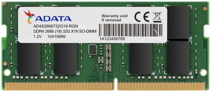 笔记本内存迎来大容量时代，威刚发布单条32GB SO-DIMM