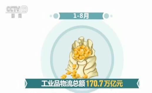 1月至8月全国社会物流总额为188.6万亿元 同比增长5.8%