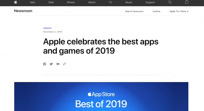 苹果2019年度精选APP出炉，哪些APP入选了呢？