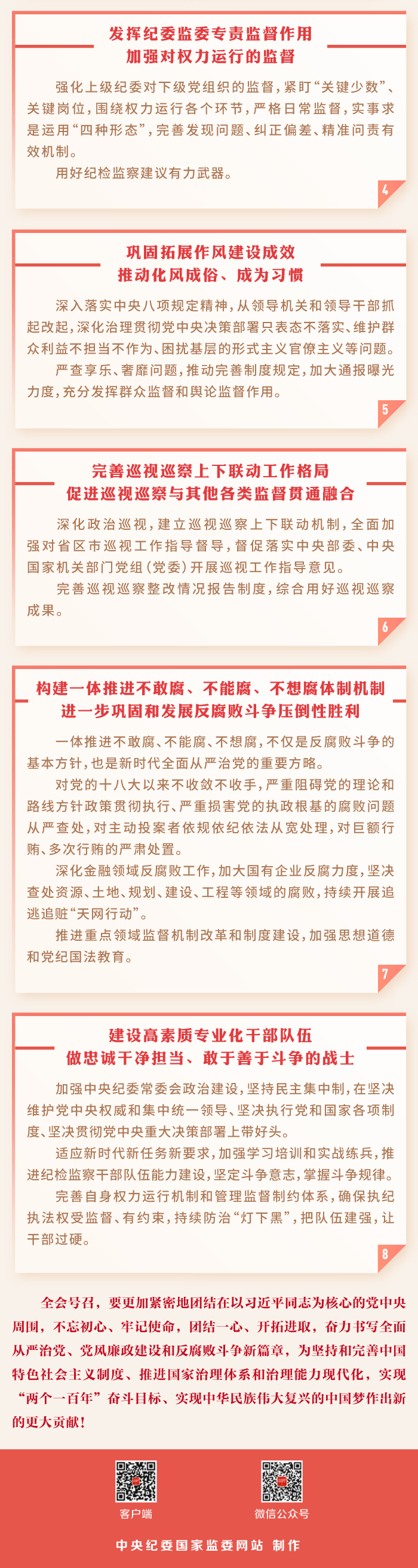 一图读懂十九届中央纪委四次全会公报