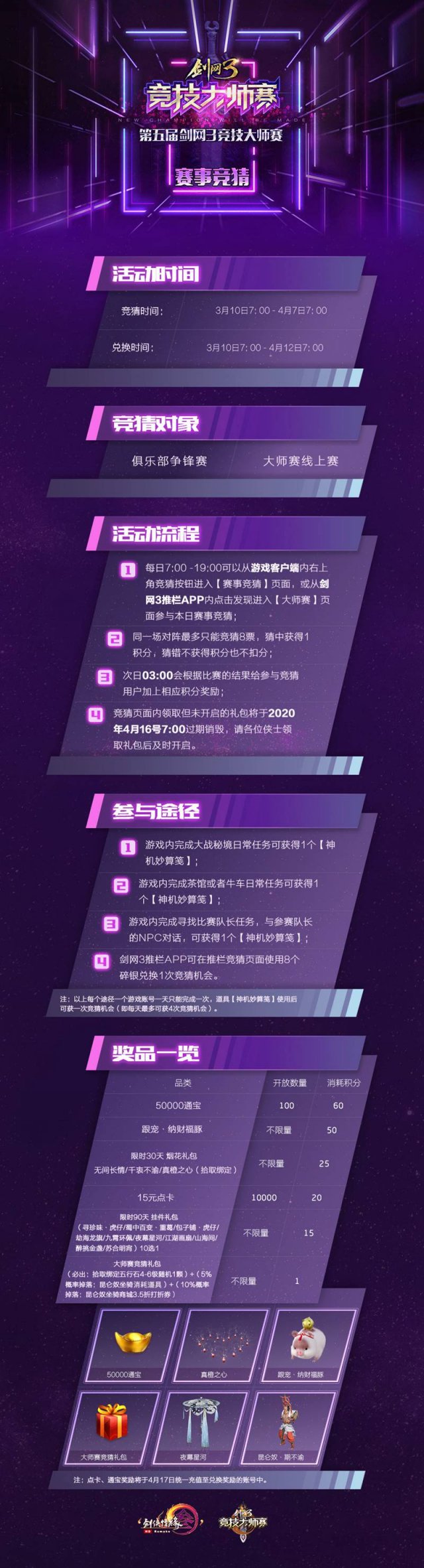 《剑网3》大师赛海选晋级榜单公示 线上抽签本周开启