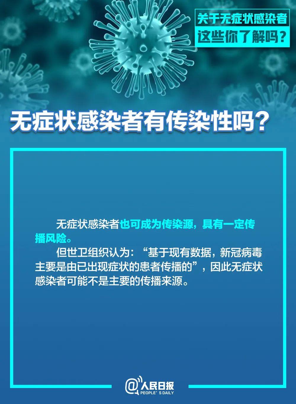 无症状感染者有传染性吗？为何不纳入确诊？