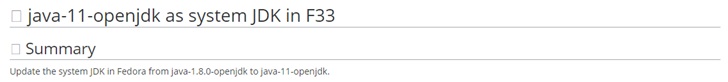 Fedora 33 计划使用 OpenJDK 11 作为默认 Java 版本