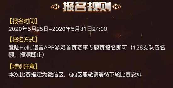 Hello语音杯王者荣耀挑战周赛火热报名中，千元大奖等你来拿