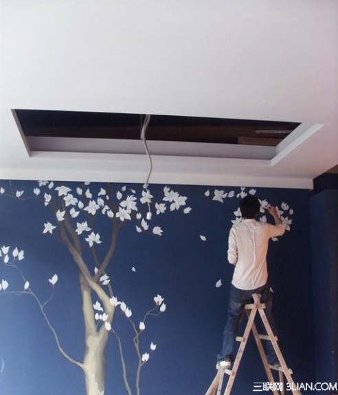  家居墙面刷漆施工过程