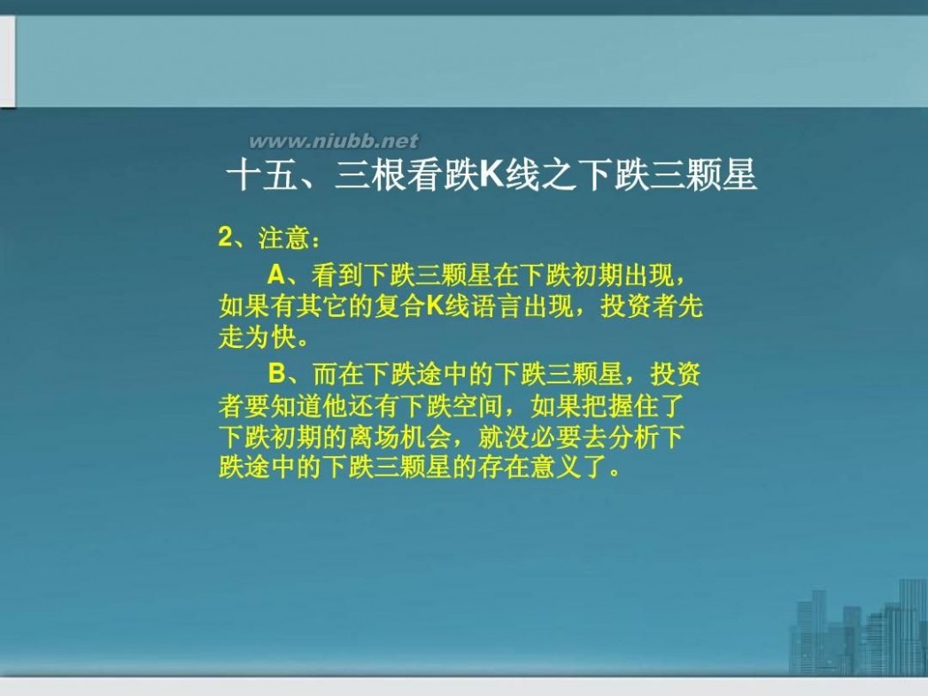 k线图经典图解ppt k线图看跌主要形态经典图解