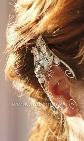 精灵耳饰 【精灵耳环】俄罗斯设计师СофьяПавлова的手工耳饰作品，件件都很美貌，抓人眼球[心]