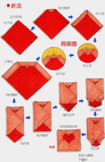 信纸的折法 图解多种信纸的折法