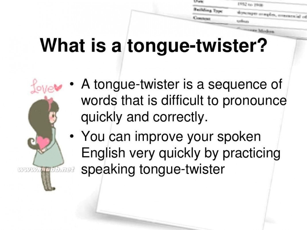 tongue tongue_twisters英文绕口令介绍