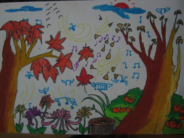 二年级秋天的图画-小学二年级画春天的图画