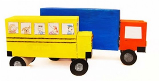 幼儿园手工制作纸盒做汽车步骤