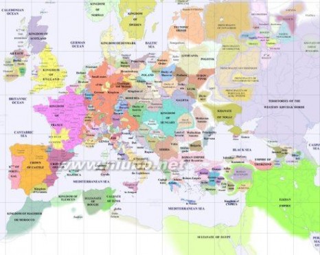 欧洲历史地图（每隔一百年一张）