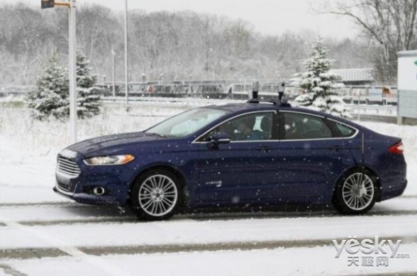 福特汽车宣布正在测试雪地自动驾驶技术