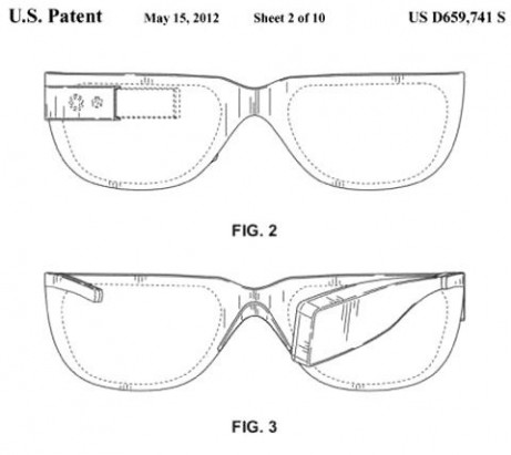 这些专利名为“可穿戴式显示设备框架”