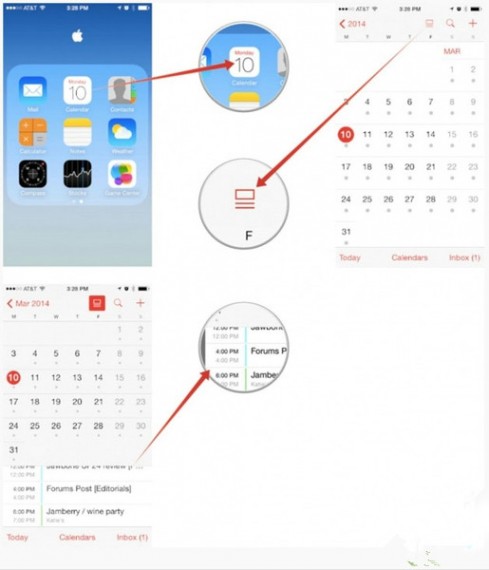 iOS7.1如何查看日历具体事件 