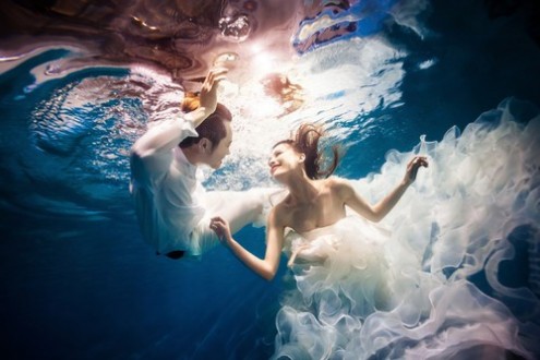 PS调处漂亮梦幻的水下照片效果