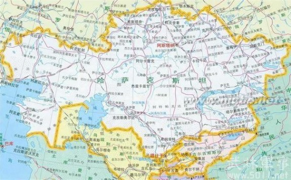 世界最大的内陆国是 曝光世界最大的内陆国——哈萨克斯坦地图