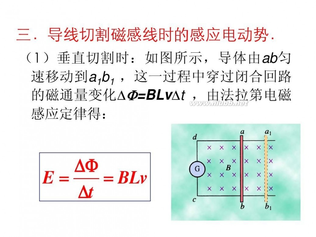 法拉第电磁感应定律 4.4法拉第电磁感应定律