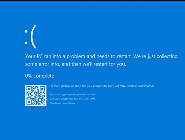 Windows 10引发蓝屏