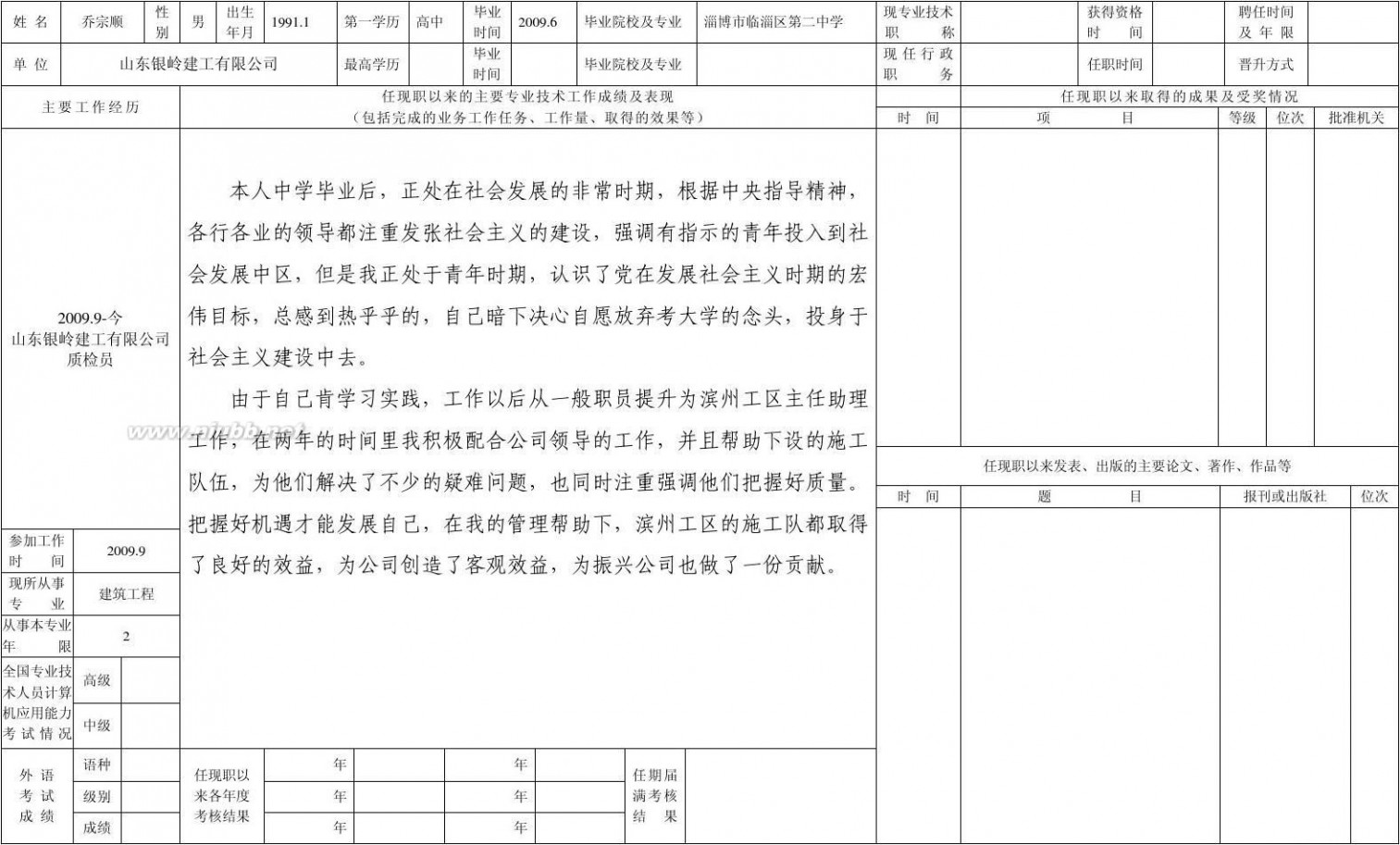 专业技术人员申报评审职称情况一览表 2011专业技术人员申报评审职称情况一览表