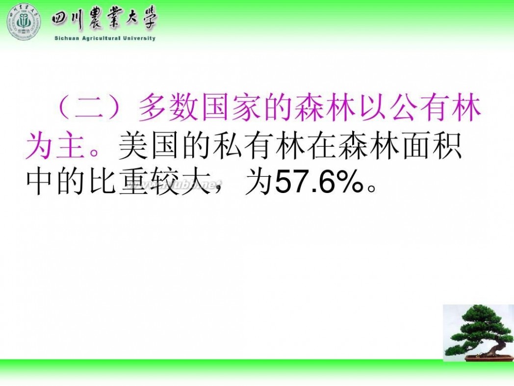 林学概论 四川农业大学 林学概论课件