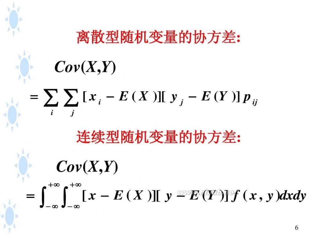 协方差相关系数 4.3协方差和相关系数