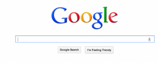 谷歌改“手气不错”按钮为“时髦搜索”