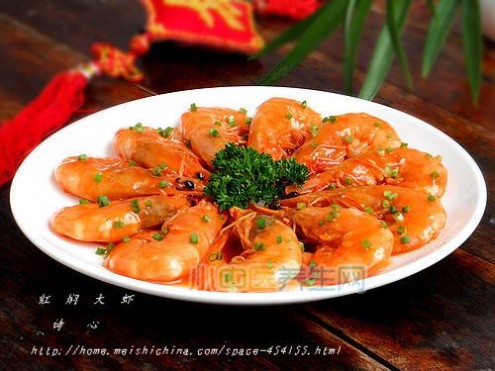 【红焖大虾】--- 2012年夜饭第三道菜（热菜）_红焖大虾