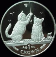 马恩岛猫 马恩岛与名猫纪念币