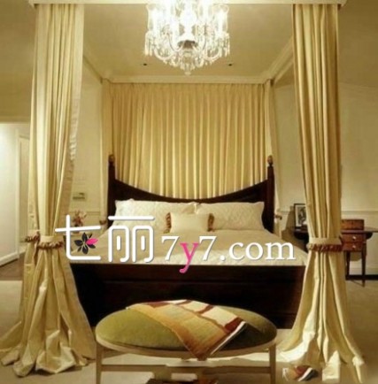 帷幔 床头吊顶帷幔设计效果图 让卧室充满浪漫色彩