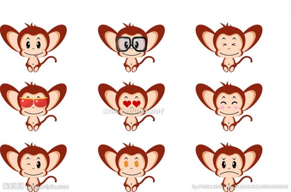 猴子图片 各种各样猴子造型图片