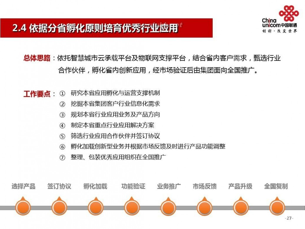 行业应用 2015年中国联通专家行业应用发展思路