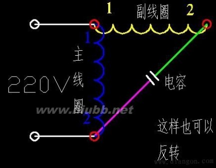 单相电机正反转接线图详解_单相电机正反转接线图