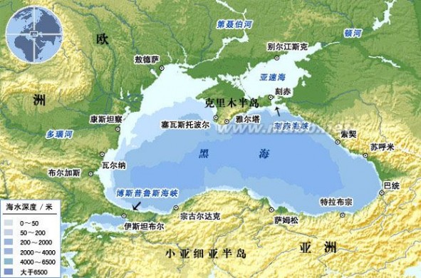 黑海地图 【俄罗斯帝国】克里米亚半岛（克里米亚自治共和国）——黑海门户，俄罗斯之痛