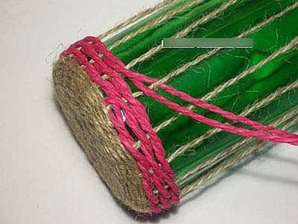 麻绳编织 教你用麻绳编织DIY花篮