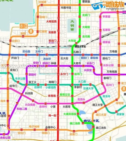 西安地铁8号线 西安地铁8号线最新规划图