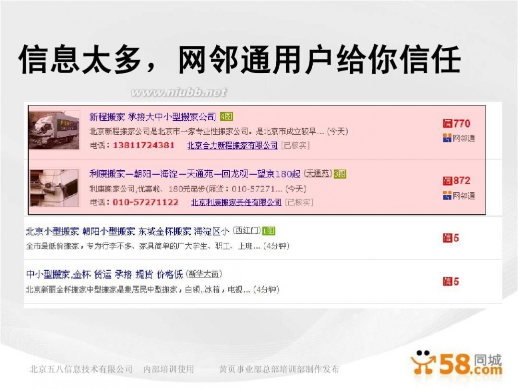 网络黄页 58同城生活黄页网邻通