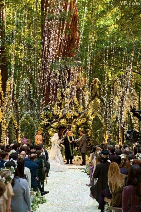 Facebook首任总裁900万美元的世纪婚礼——浪漫神奇的场景