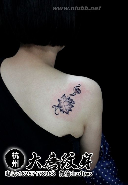 女生后背纹身图案 女性性感背部纹身图案大全分享