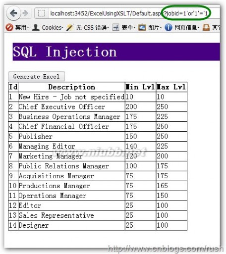 injection 网络攻击技术开篇——SQL Injection