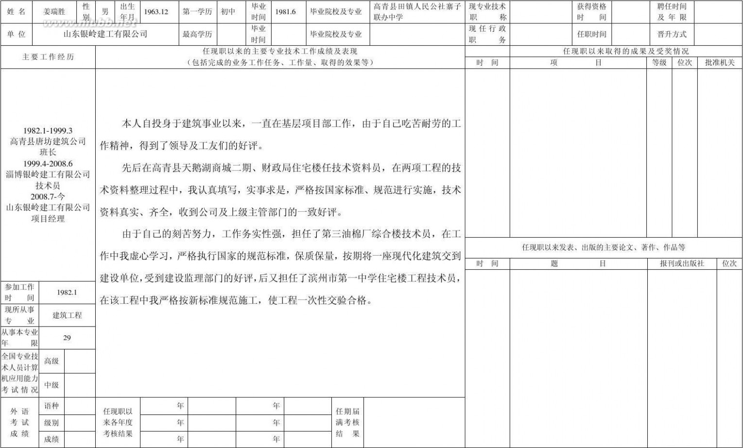 专业技术人员申报评审职称情况一览表 2011专业技术人员申报评审职称情况一览表