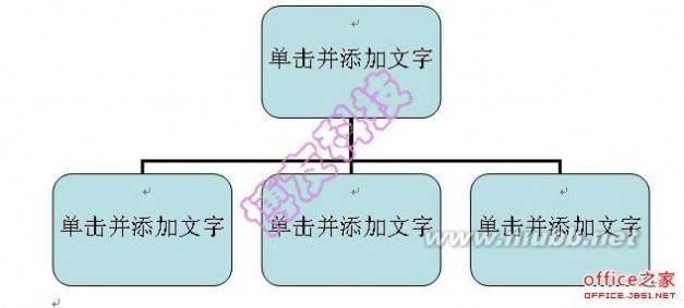 office画图软件 word中轻松制作一个树状结构图且不使用绘图软件