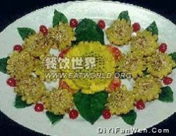 葵花虾饼(图)