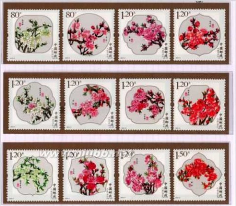 桃花邮票 我国发行的以桃花为题材的特种邮票